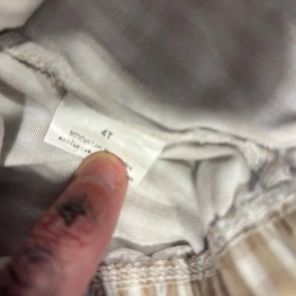 Monkey B Designs Blue “Gone Fishing” with Gingham Shorts 4T - Picture 4 of 4